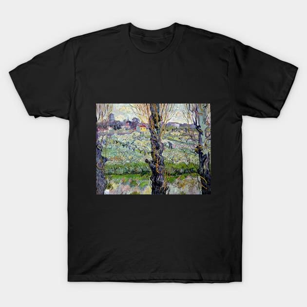 Vincent van Gogh - View of Arles, flowering orchards T-Shirt by GoshaDron